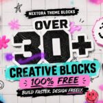 Nextora Theme Blocks: 37 Free Gutenberg Blocks Included